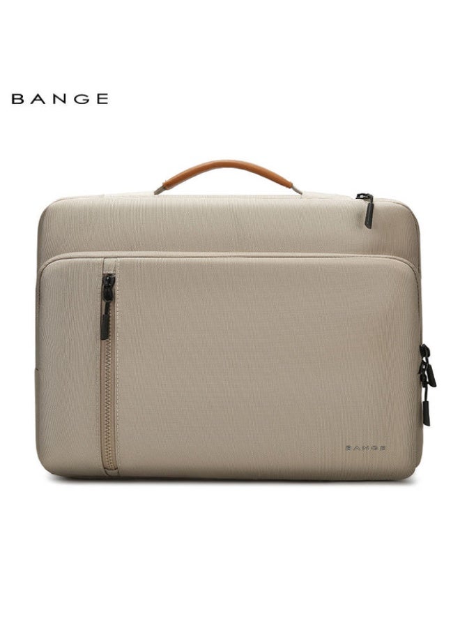 بانجي Bange 6802D Beige New Protective Water Resistant 15Inch Laptop Sleeve With Handle - Image 1